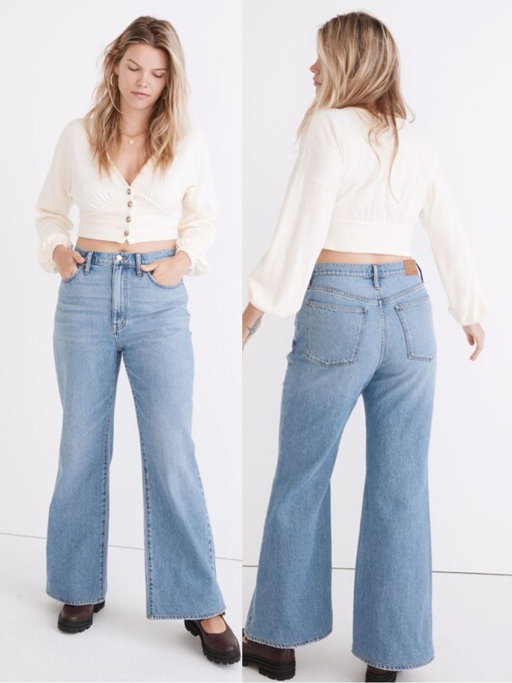 Madewell | Baggy Flare Jeans in Cantwell Wash 27